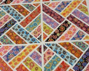 Baby quilt-cotton quilt-minky baby quilt-crazy daisy baby quilt-newborn baby quilt-shower gift-pink dimple dot minky-ready to ship