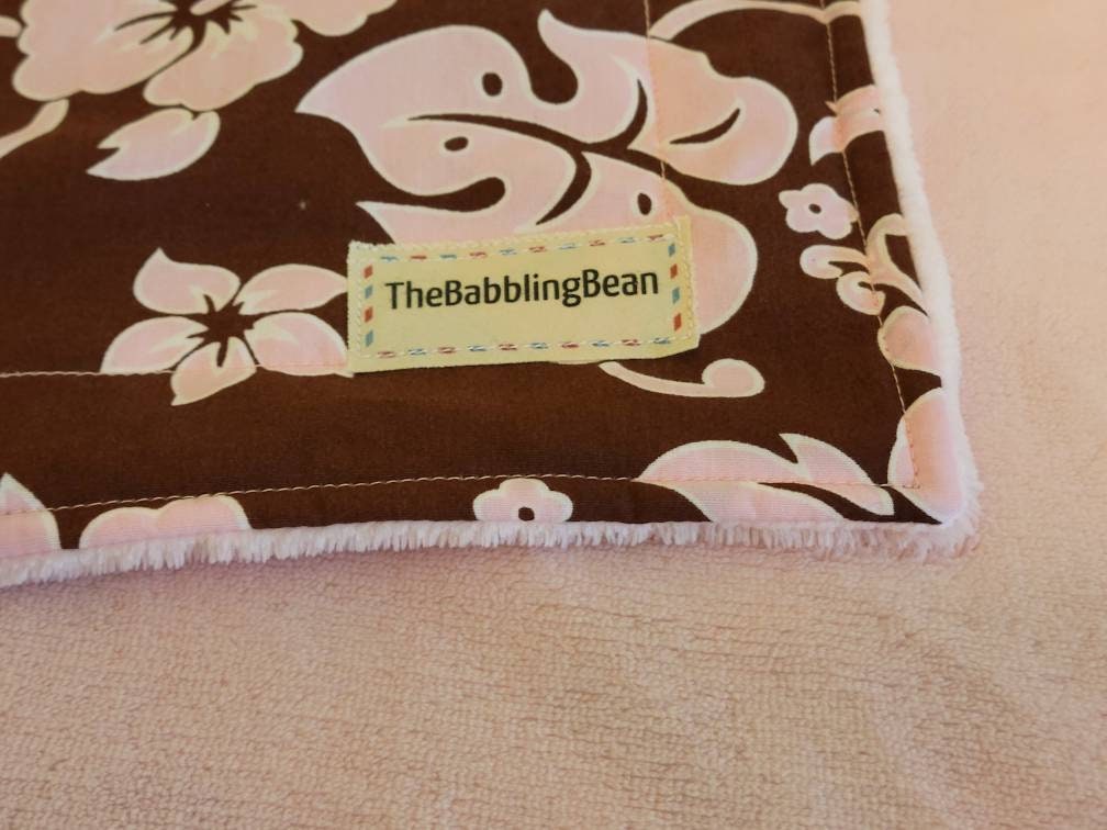 Hawaiian Baby Blanketluxe Fleece Baby Blanketpink Luxe Etsy