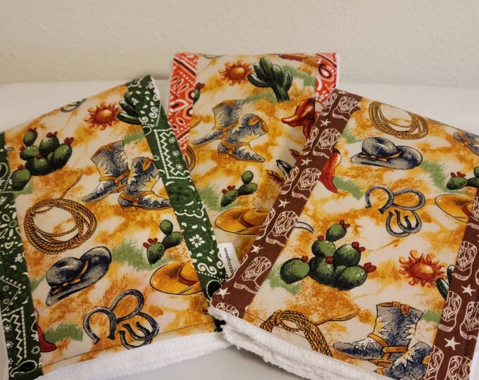 Set of three burp cloth-cotton burp cloth-Texas burp cloth-diaper burp cloth-shower gift-Gerber diaper burp cloth-newborn baby cloth