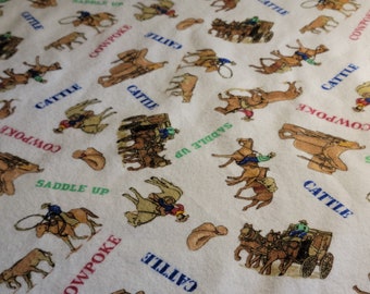 Cowboy baby blanket-flannel baby blanket-soft navy blue minky-newborn baby blanket-shower gift-saddke up-cowpoke-ready to ship-unique gift