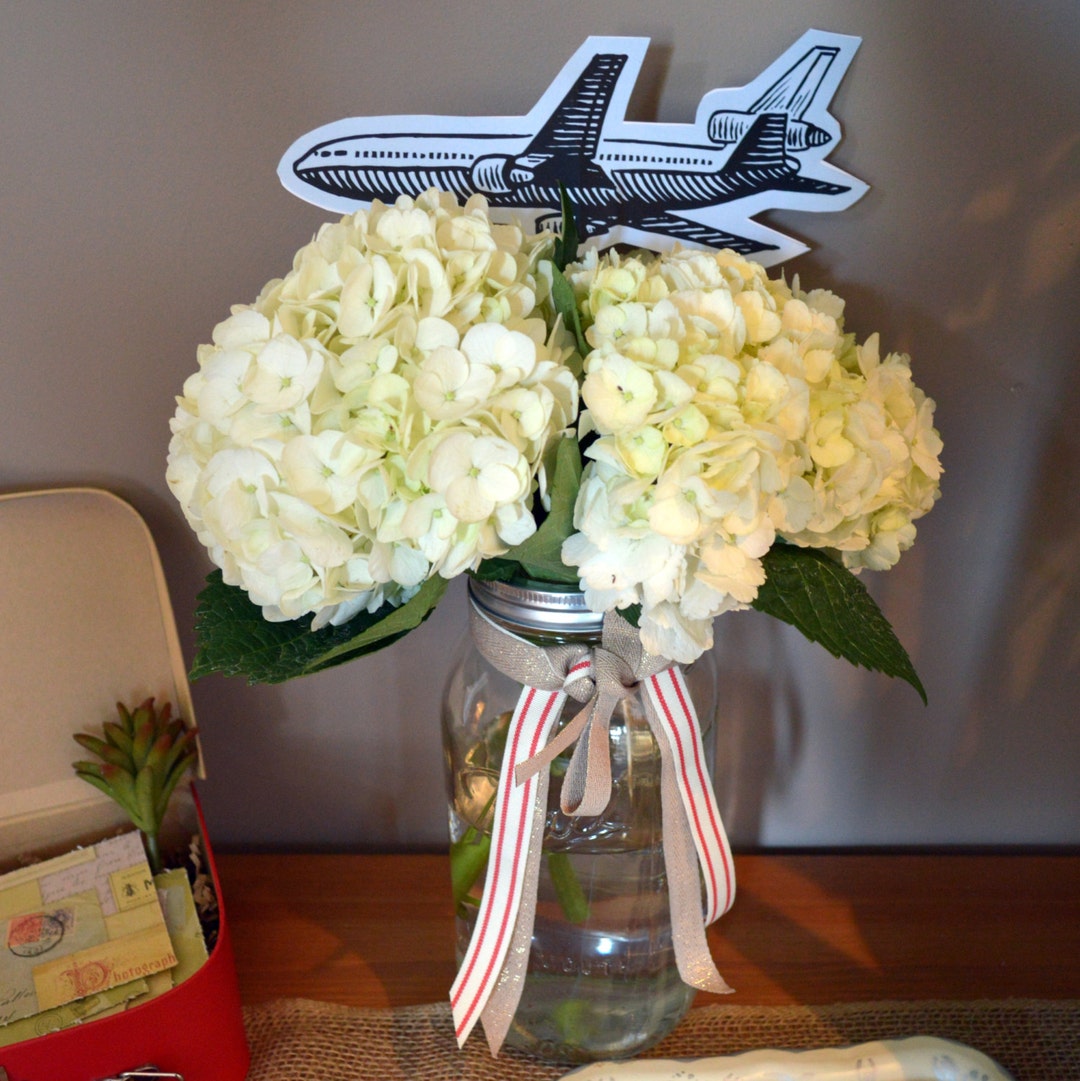 DIY Vintage Airplane Picks for Floral Arrangements or Cake Etsy