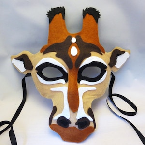 Felt Giraffe Mask Pattern Digital Download DIY Cosplay Template