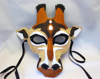 Felt Giraffe Mask Pattern Digital Download DIY Cosplay Template