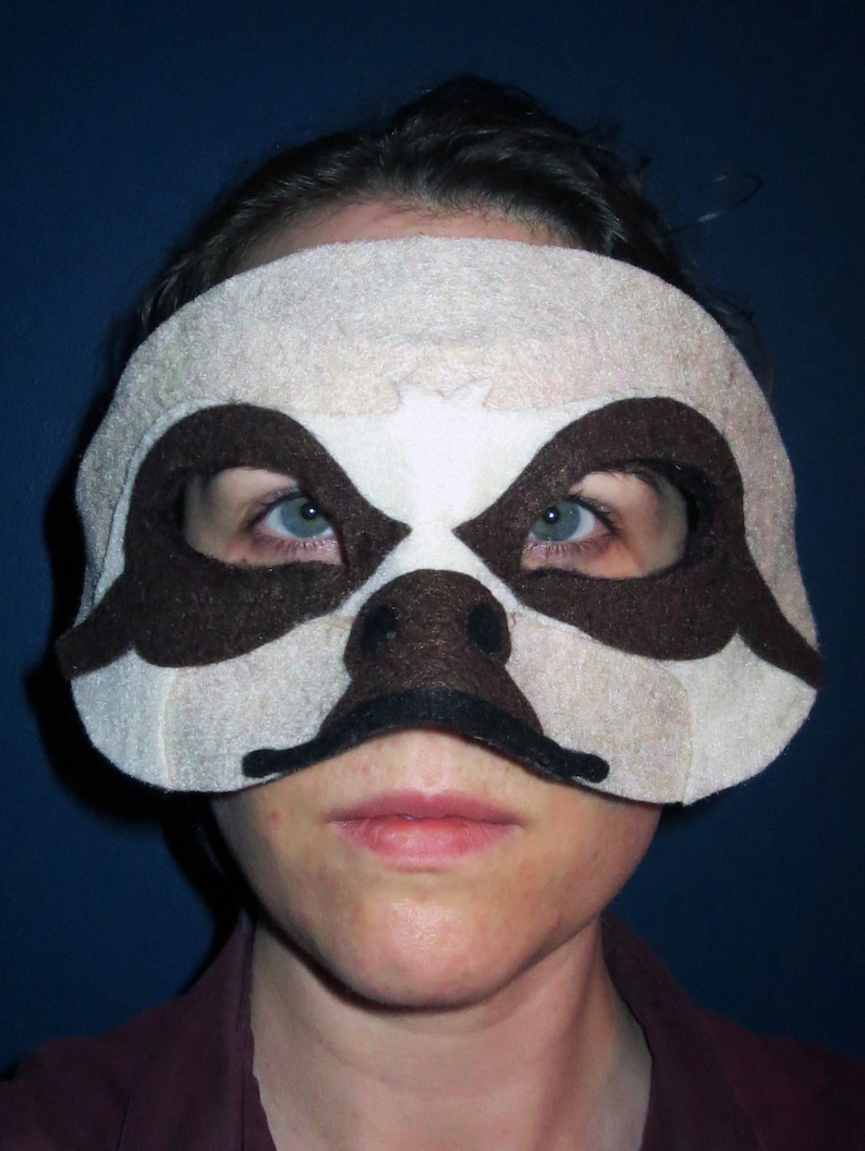 Felt Sloth Mask Pattern Digital Download DIY Cosplay Template - Etsy