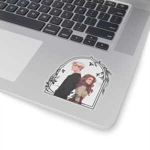 Dramione Sticker: Romantic Fantasy Fanart for YA Readers (Vinyl) image 4