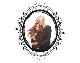 Dramione School Sticker: Romantic Fantasy Fanart, Literature Vinyl Decal