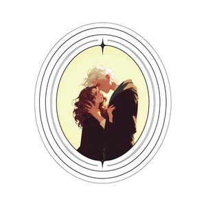 Dramione: Słodka naklejka | Romantyczna fantastyka | Idealna dla miłośników książek i bookstagrammerów | Niepowtarzalny prezent dla fanów fandomu