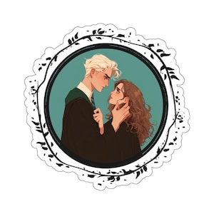 Dramione: Naklejka Passion | Przytulny fanart | Idealny dla miłośników książek | Idealny dla klubów książki i fanów romantycznej fantastyki