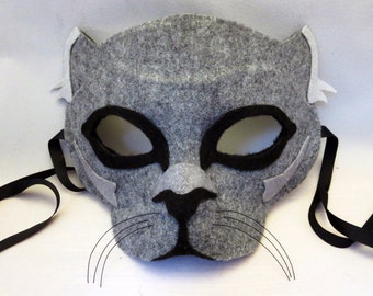 Felt Panther Mask Pattern Digital Download DIY Cosplay Template