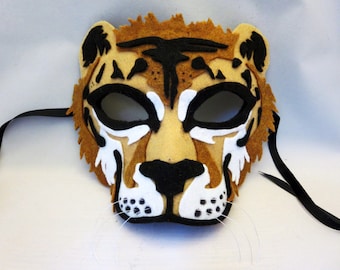 Felt Liger Mask Pattern Digital Download DIY Cosplay Template