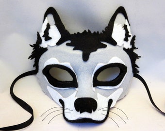 Felt Wolf Mask Pattern Digital Download DIY Cosplay Template