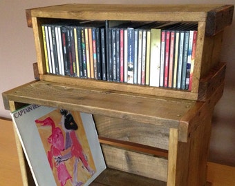 Compact Disc case. Your CDs deserve some love too! Stackable and compatible with vinyl crates. Show off your musical taste with pride!