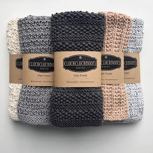 Knit Dish Towel | Choice of Pattern | Choice of Color | Kitchen Decor | Home Decor | Knit Hand Towel