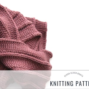 EDIE Scarf Knitting PATTERN | Beginner Pattern | Mens Scarf | Womens Scarf | Reversible Scarf