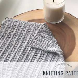 LENNOX Washcloth / Dishcloth Knitting PATTERN  | Kitchen Knit | Home Decor