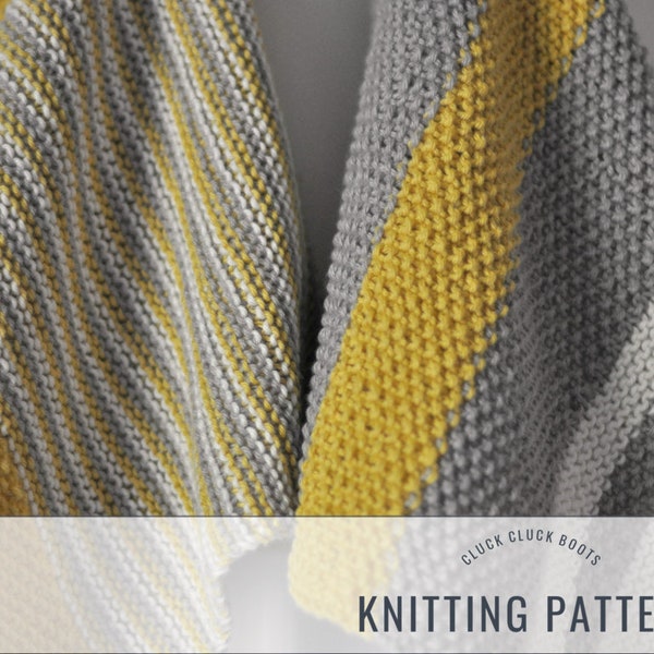 Kitchen Dish Towel Knitting PATTERN Duo | BISTRO + CUCINA | Kitchen Decor | Home Decor Pattern | Hand Towels