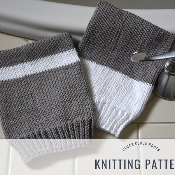 LAVEN Bath Mitt Knitting PATTERN | Bath Knit  | Shower Mitt | Bathroom Decor | Includes Two Styles