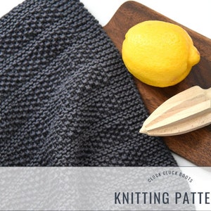 HEDGES Dish Towel Knitting PATTERN Kitchen Pattern Home Decor Pattern Housewarming Gift image 1