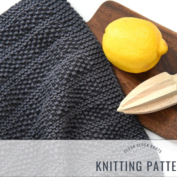 HEDGES Dish Towel Knitting PATTERN  | Kitchen Pattern | Home Decor Pattern | Housewarming Gift