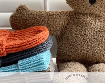 WILLOUGHBABY Brimmed Beanie Knitting PATTERN | Hat Pattern | Quick Knit | Baby + Toddler Sizes | Baby Beanie