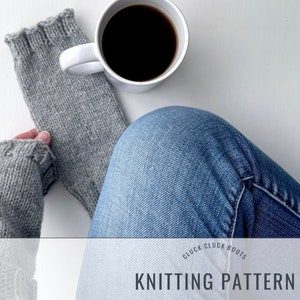 CARIBOU Wrist Warmers Knitting PATTERN | Arm Warmers Pattern | Quick Knit | Fall + Winter Accessory | Fingerless Mittens