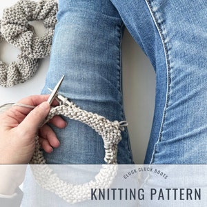 TRESSA Scrunchie Knitting PATTERN | Hair Tie Pattern | Knit Hair Accessory