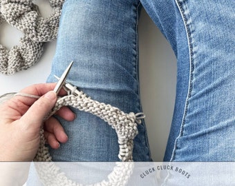 TRESSA Scrunchie Knitting PATTERN | Hair Tie Pattern | Knit Hair Accessory