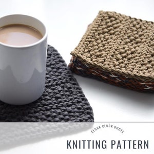 HEDGES Potholder Duo Knitting PATTERN | Includes Two Sizes | Kitchen Pattern | Home Decor Pattern | Trivet | Hot Pad