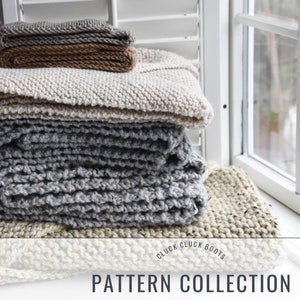 MARLOWE Collection PATTERN BUNDLE | Set of 5 Knitting Patterns | Quick + Cozy Knits | Scarf + Wrap Patterns | Knit Scarves | Knit Wrap