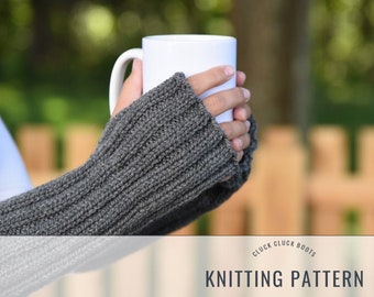 EMBERS Fingerless Gloves Knitting PATTERN | Fall + Winter Accessory | Quick Knit | Mitten Pattern | Campfire Collection