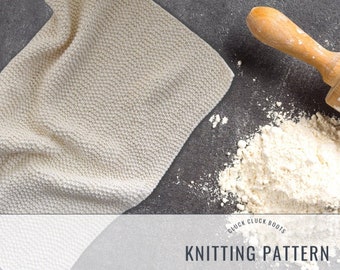 LAGOM Dish Towel Knitting PATTERN FOUR | Kitchen Pattern | Home Decor Pattern | Knit Towel  | Hand Towel | Part of the Lagom Quintet