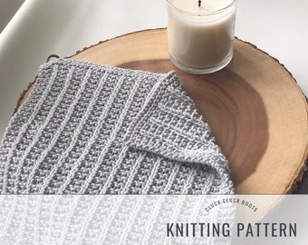 LENNOX Washcloth / Dishcloth Knitting PATTERN  | Kitchen Knit | Home Decor