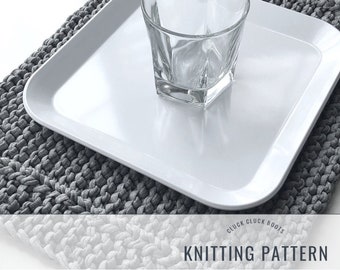 COTTAGE Placemats Breipatroon | Vierkante en rechthoekige placemats | Bevat twee maten | Woondecoraties | Tafeldecoratie | Cottage-collectie