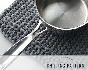 COTTAGE TRIVETS Knitting PATTERN | Includes Three Sizes | Home Decor Pattern | Housewarming Gift | Hot Pad | Cottage Collection