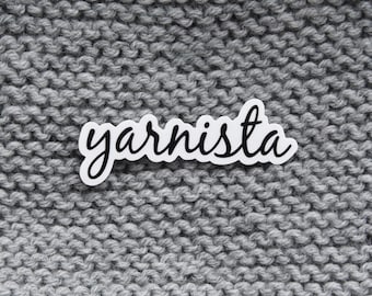 YARNISTA Sticker | Crochet Sticker  | Yarn Sticker | Knitting Sticker | Water Bottle Sticker | Vinyl Sticker | Laptop Sticker
