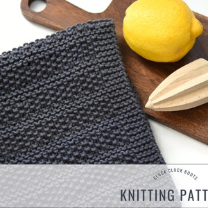 Knitting PATTERN DUO x HEDGES Towel + Dish Cloth | Knitting Pattern Duo | Kitchen Pattern Duo | Hand Towel | Kitchen Cloth