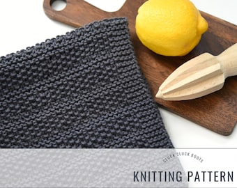 Knitting PATTERN DUO x HEDGES Towel + Dish Cloth | Knitting Pattern Duo | Kitchen Pattern Duo | Hand Towel | Kitchen Cloth