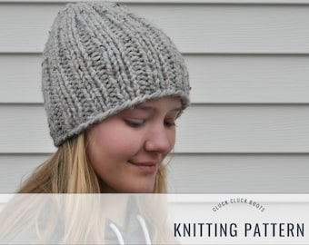 ADAIR Hat Knitting PATTERN | Beanie | Simple Knit