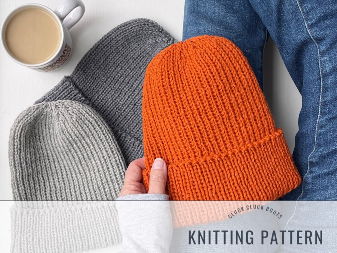 WILLOUGHBY Brimmed Beanie Knitting PATTERN | Hat Pattern | Quick Knit ...