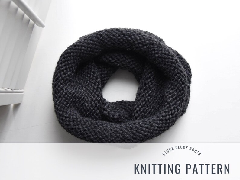 ESSENTIAL Chunky Cowl Knitting PATTERN Chunky Knit Quick - Etsy