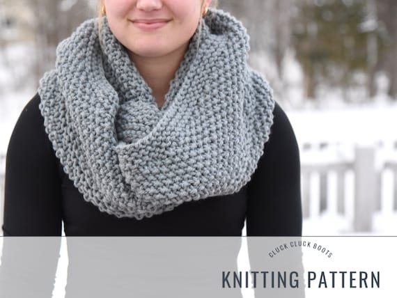 Chunky Infinity Scarf Knit Pattern