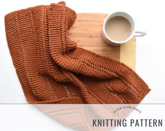 MERRIWEATHER Dish Towel Knitting PATTERN | Kitchen Pattern | Home Decor Pattern | Housewarming Gift | Kitchen Linen