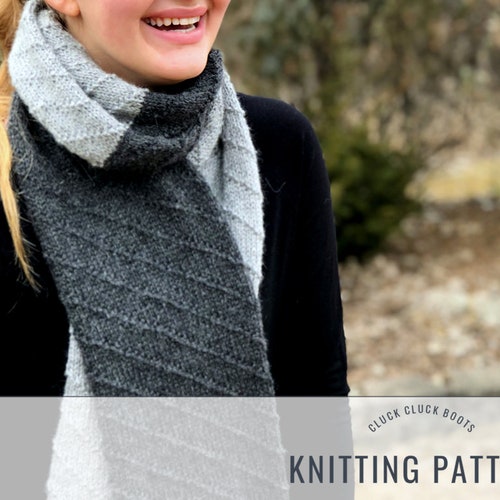 KIPLING Scarf Knitting PATTERN Spiral Scarf Classic Scarf Etsy