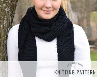 LYLA Scarf Knitting PATTERN | Tapered Scarf | Spring Scarf | Easy Knit Pattern | Open Ended Scarf | Spring Accessory