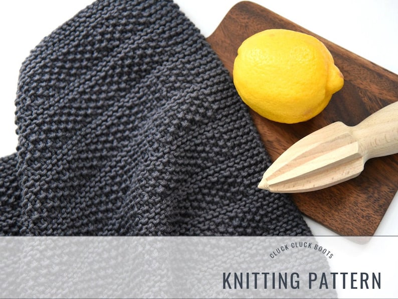 HEDGES Dish Towel Knitting PATTERN Kitchen Pattern Home Decor Pattern Housewarming Gift image 1