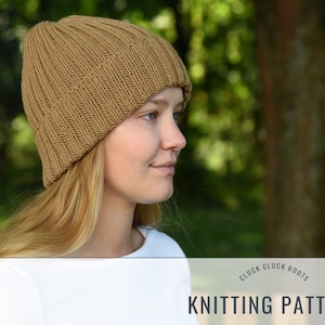 WETHERBY Classic Brimmed Beanie Knitting PATTERN | Hat Pattern | Campfire Collection | Unisex Hat | Fall + Winter Accessory