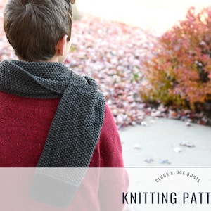NASH Scarf Knitting PATTERN | Beginner Scarf | Mens Scarf | Womens Scarf