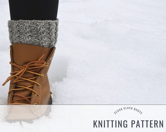 WHITLEY Boot Cuffs PATTERN | Boot Toppers | Includes Three Sizes | Fall + Winter Accessory