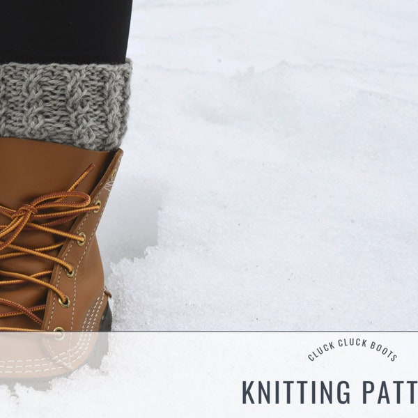 WHITLEY Boot Cuffs MOTIF | Surbottes | Comprend trois tailles | Accessoire Automne + Hiver