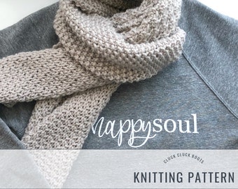 CHARLOTTE Scarf Knitting PATTERN | Chunky Scarf | Sampler Scarf